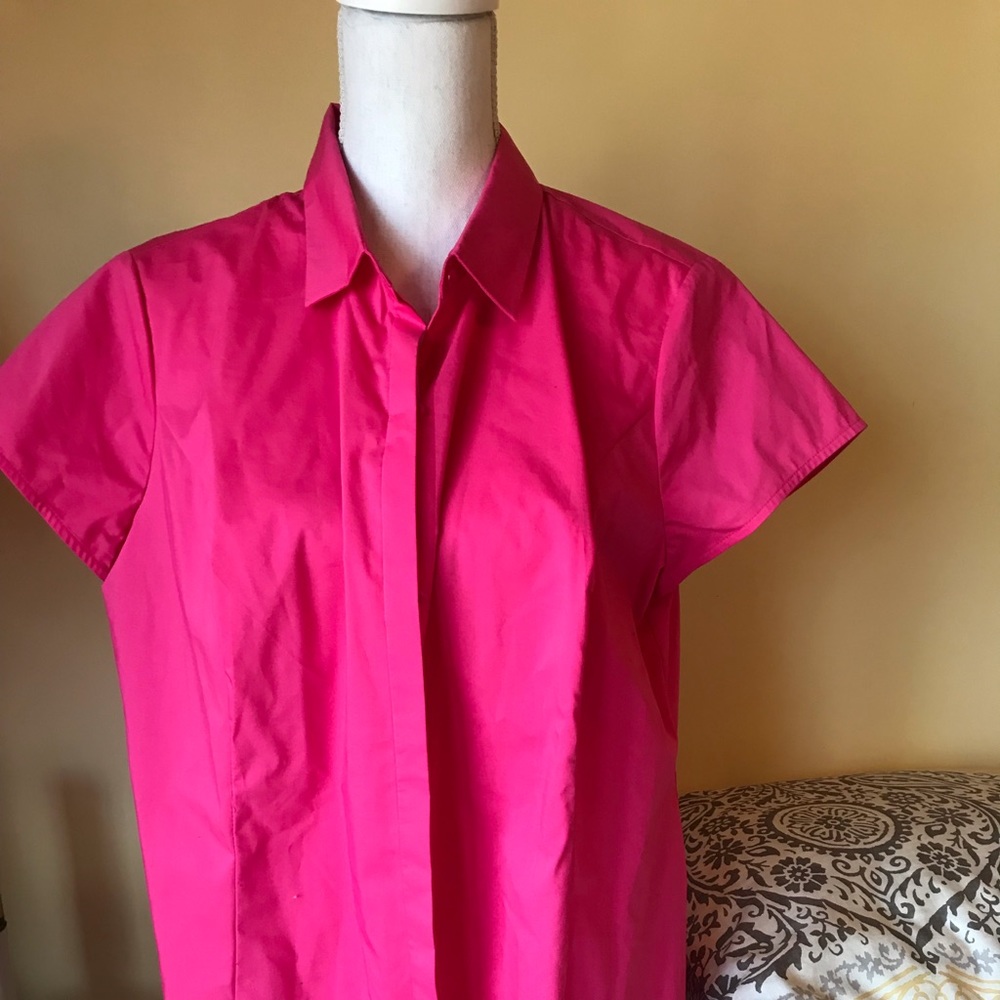 Worthington Pink Button up Blouse NWT
